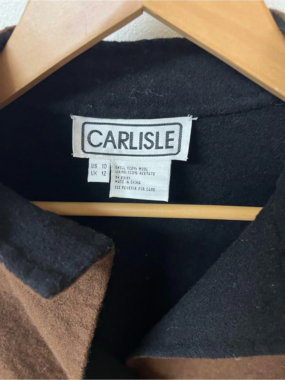 Carlisle Brown Cropped Wool-Blend Button Jacket